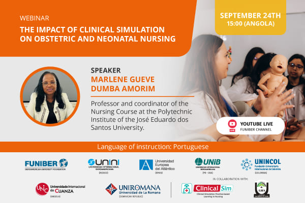 UNIB organizes the webinar «The impact of clinical simulation on obstetric and neonatal nursing»